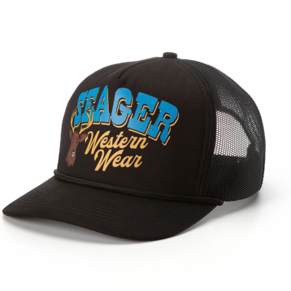 Black Mesh Trucker Hat